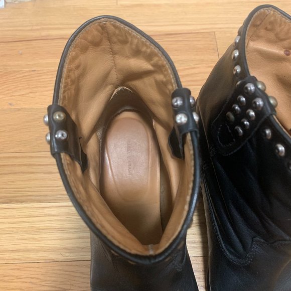 ISABEL MARANT 'CRISI' STUDDED LEATHER ANKLE BOOTS - Picture 5 of 7